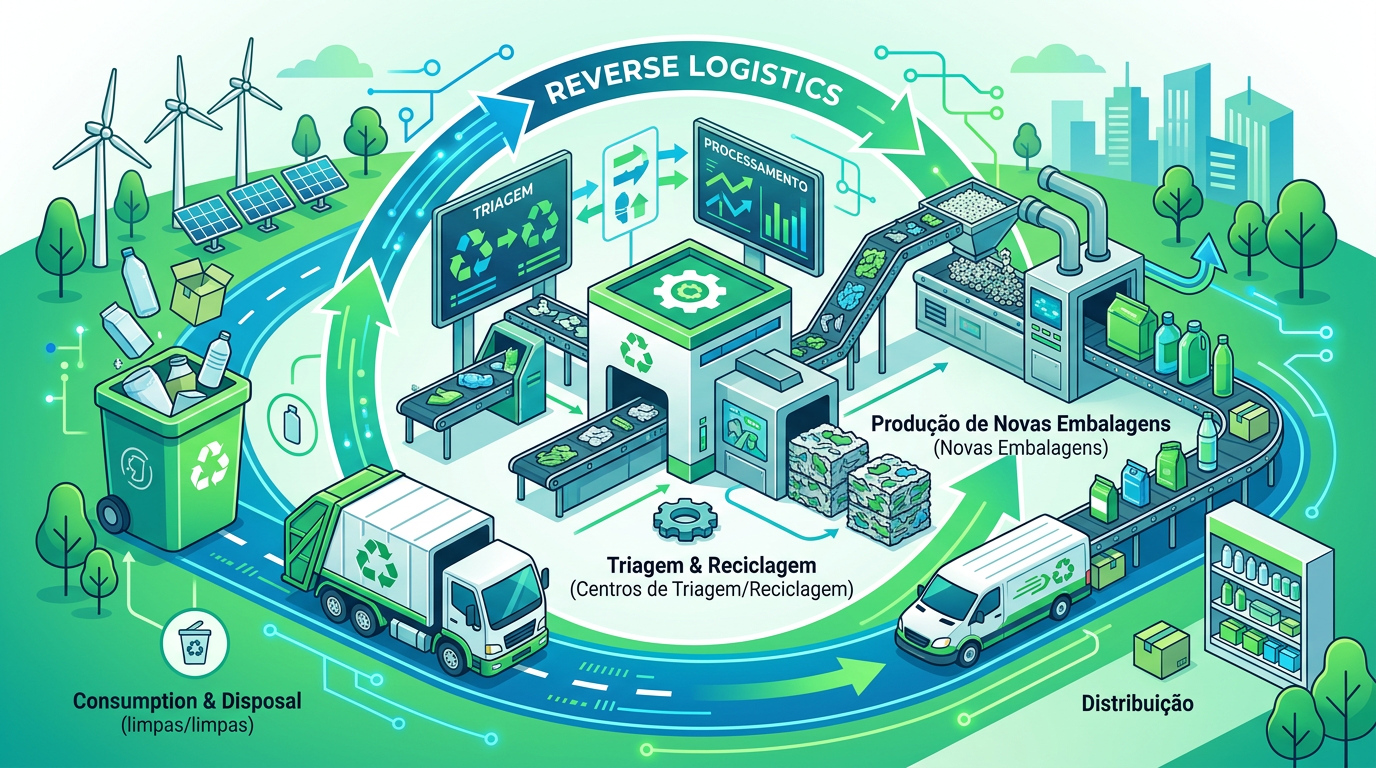 Logística Reversa de Embalagens Pós-Consumo: Guia Completo para Empresas